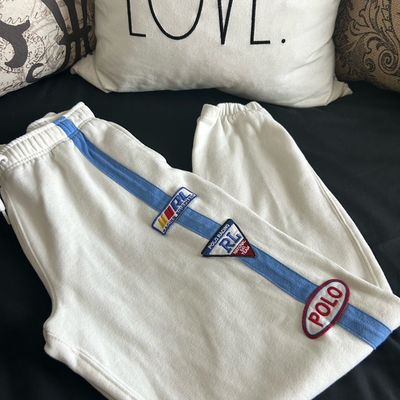 Polo Ralph Lauren Girls Jogger White World Cup Racing Ski Limited Sz 16 - Picture 2 of 5